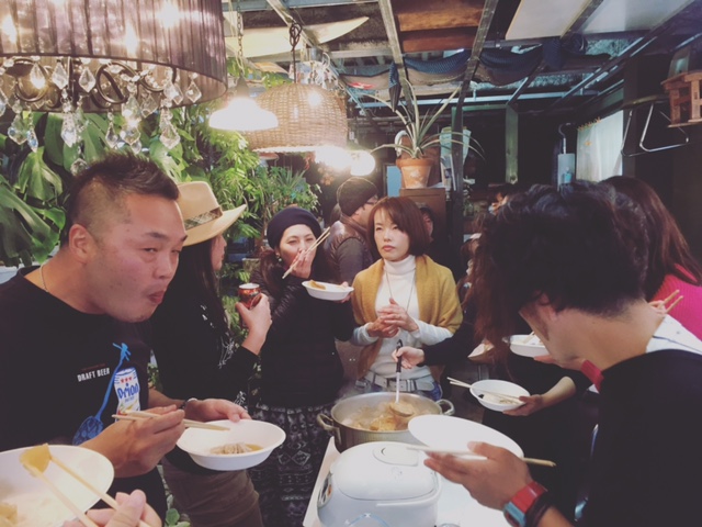 anteriors furniture主催『屋上庭園七輪BBQ&鍋 PARTY』