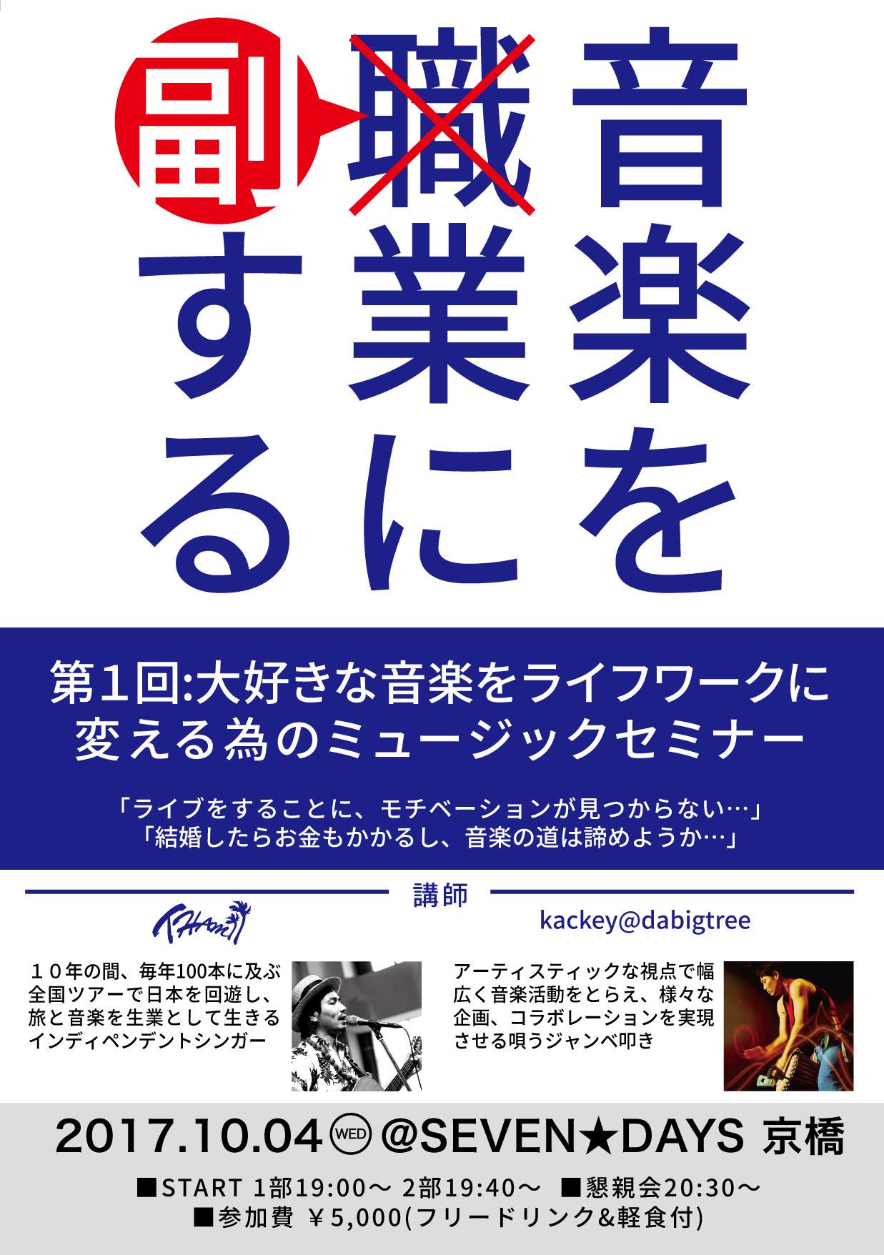 2017.10.4 THAMII x Kackey@dabigtreeトークショー